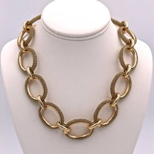 Adami & Martucci Gold Mesh Chain Links Necklace